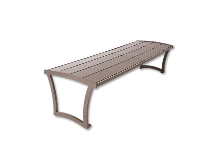 UltraSite Madison Bench without Back - Powder Coated Steel