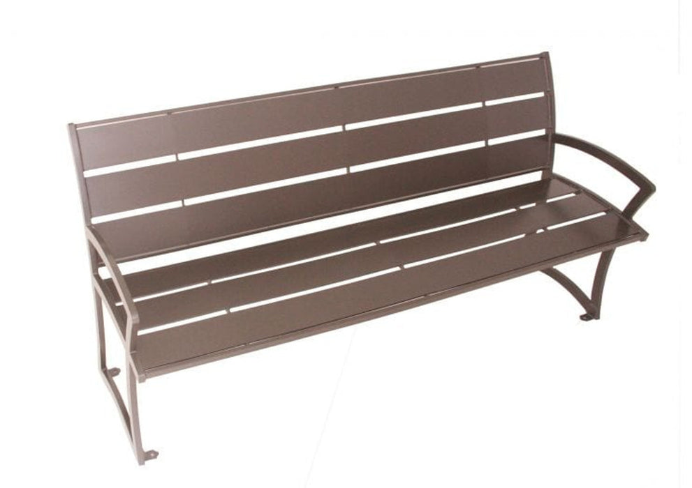 UltraSite Madison Bench with Back - Steel Slats