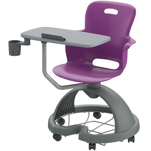 Haskell Education Ethos Chair with Storage Base with Work Surface & Tablet Holder & Cup Holder