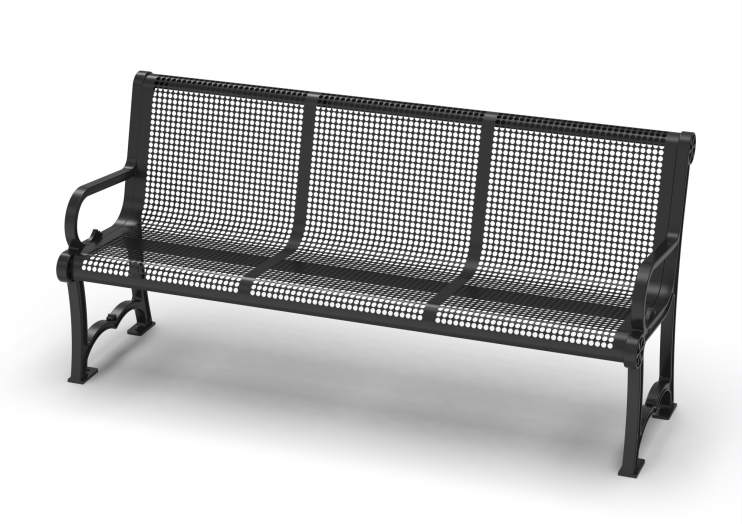 UltraSite Charleston Bench with Back