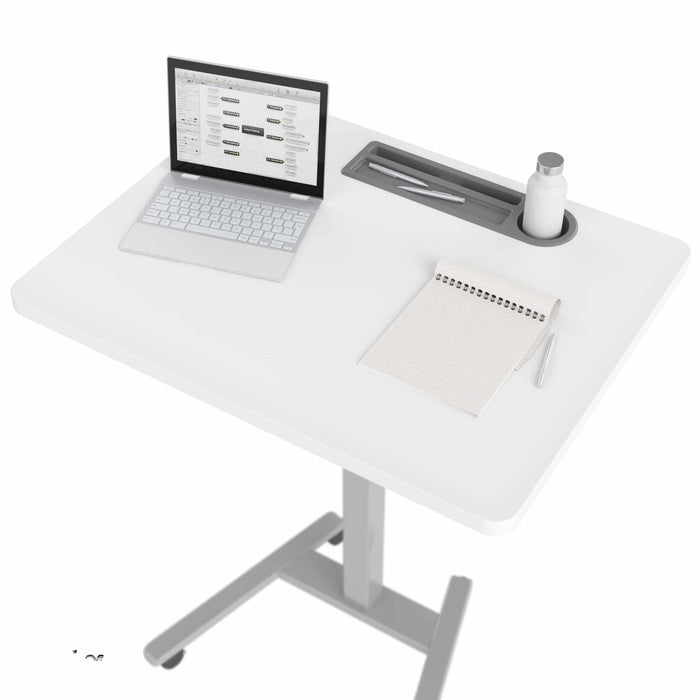 Haskell Education Fuzion Sit-To-Stand Large Desk with Grommet 28"D x 36"W x 28 ¼" - 42"H