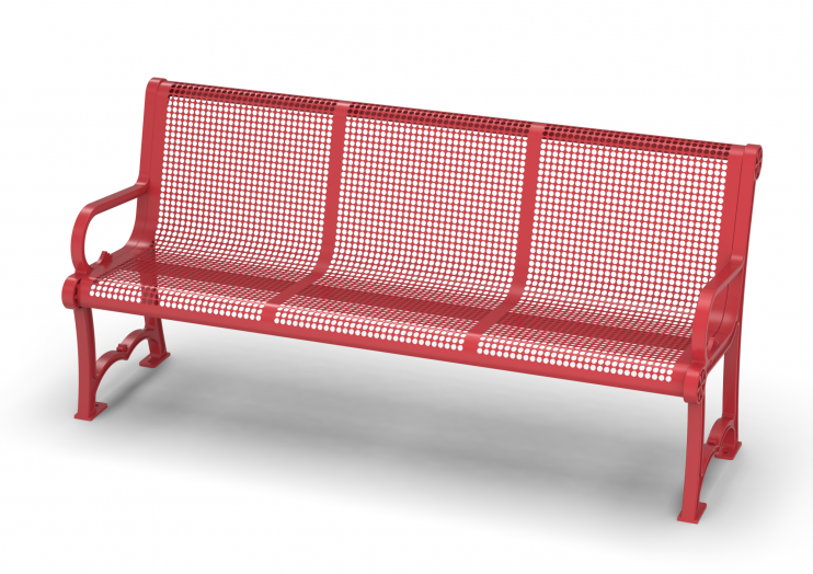 UltraSite Charleston Bench with Back