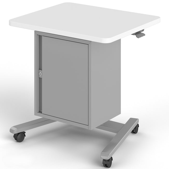 Haskell Education Fuzion Teacher’s Lectern with Storage with Grommet 22"D x 28.5"W x 28 1/4" - 42"H