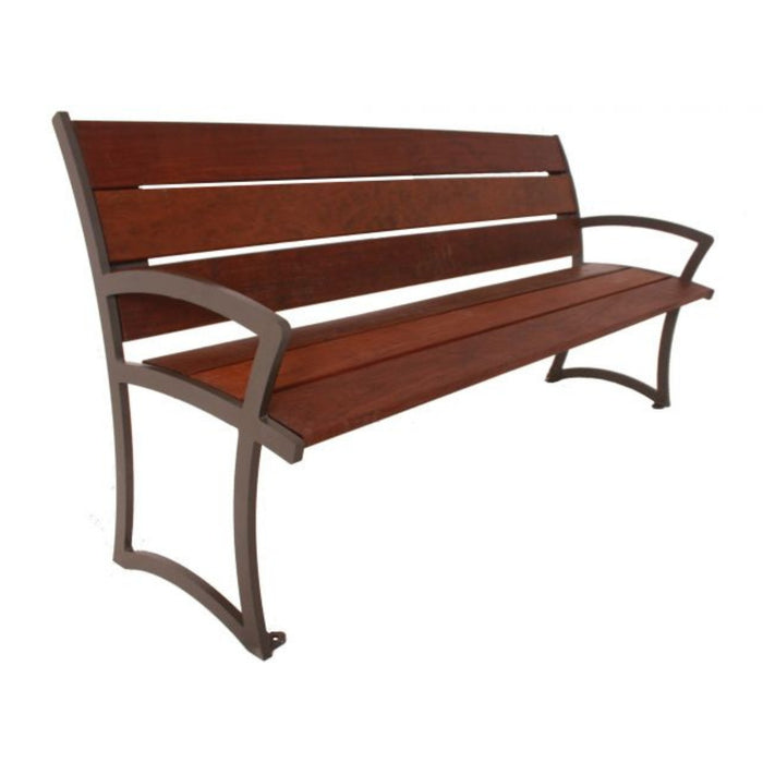 UltraSite Madison Bench with Back - Ipe Wood