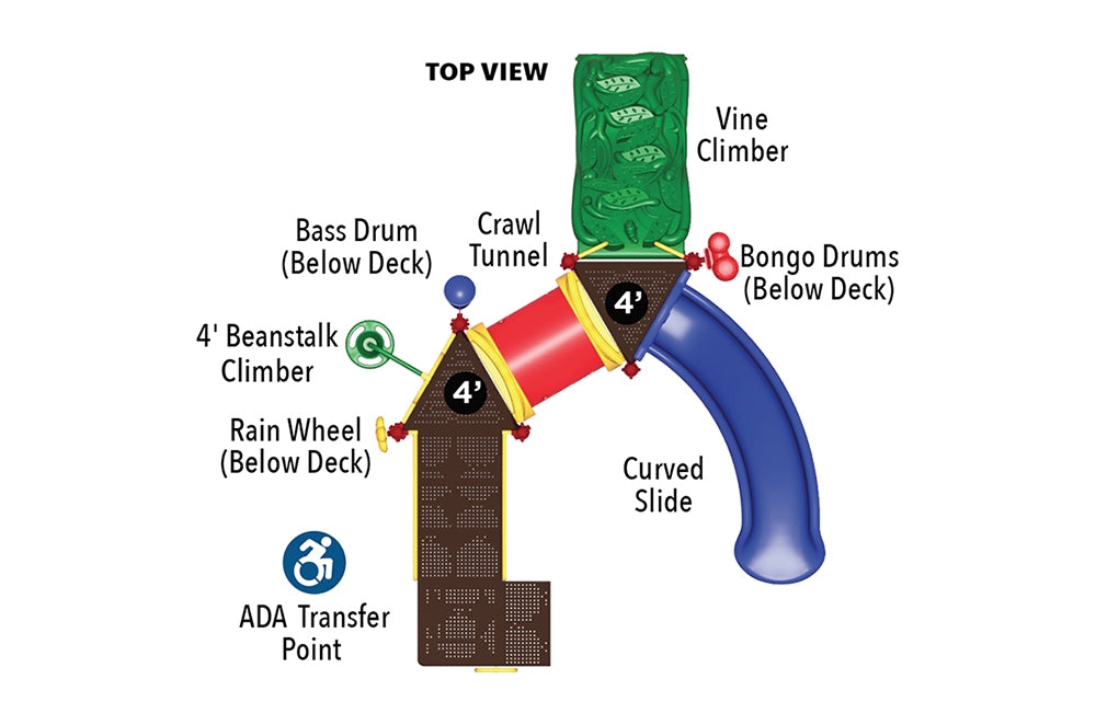 UltraPlay Deer Creek Play System with Ground Spikes