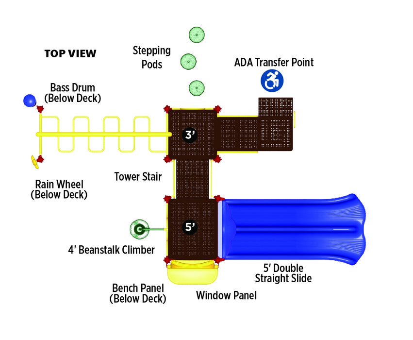 UltraPlay Maddie's Chase Play System with Inground Kit