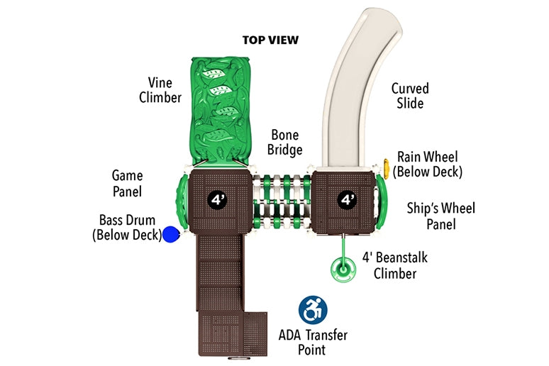 UltraPlay Sunnyside Play System with Ground Spikes